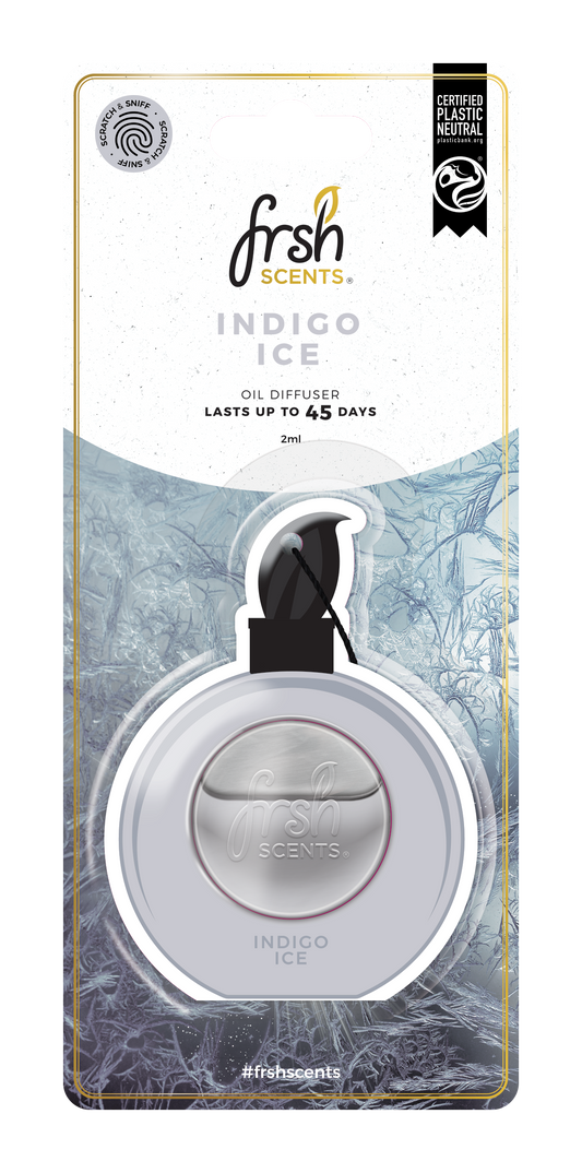 Pakabinami kvepalai automobiliui Indigo Ice - Eli Aroma Baltic